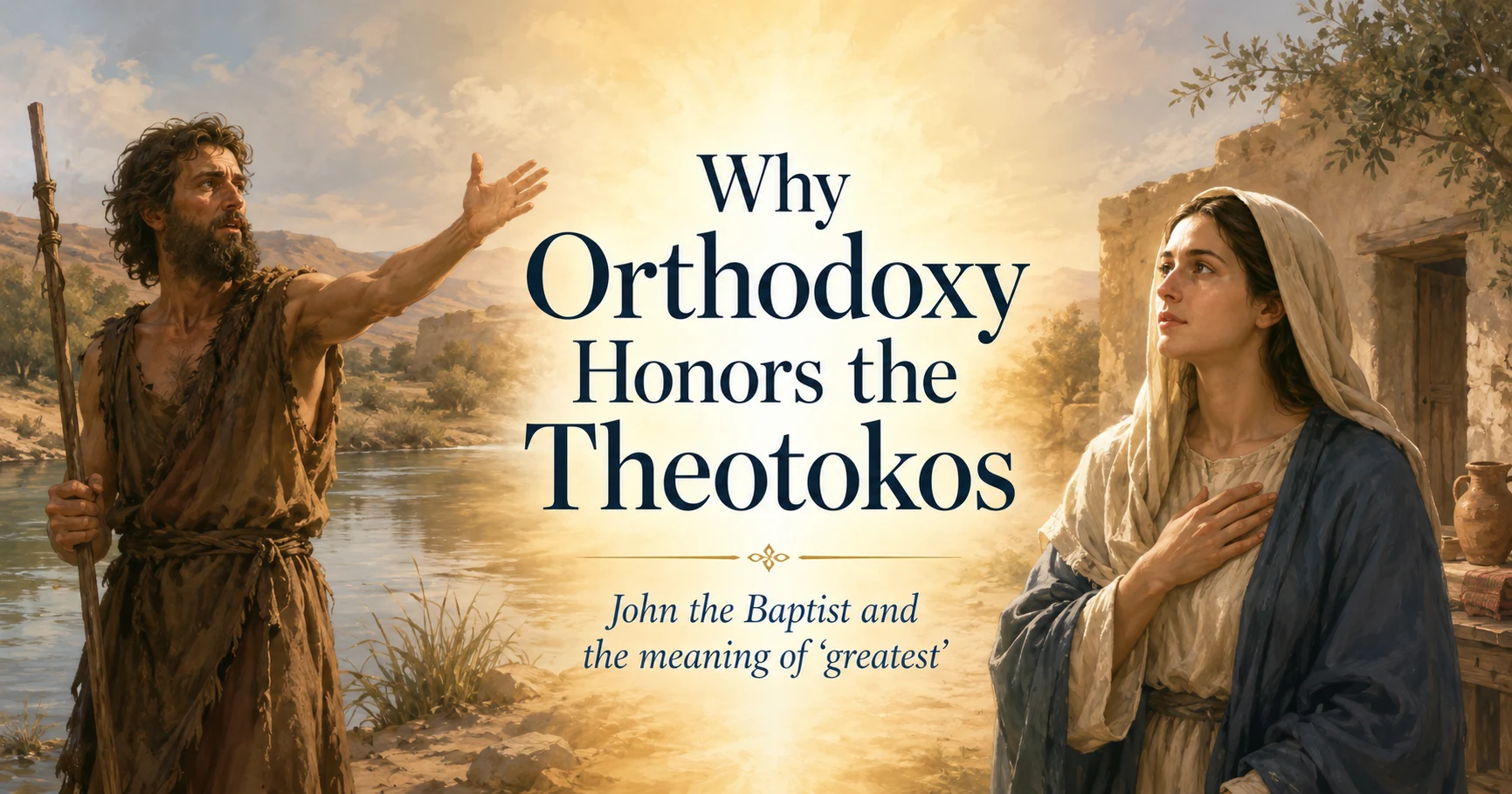 Why is Mary above John the Baptist?